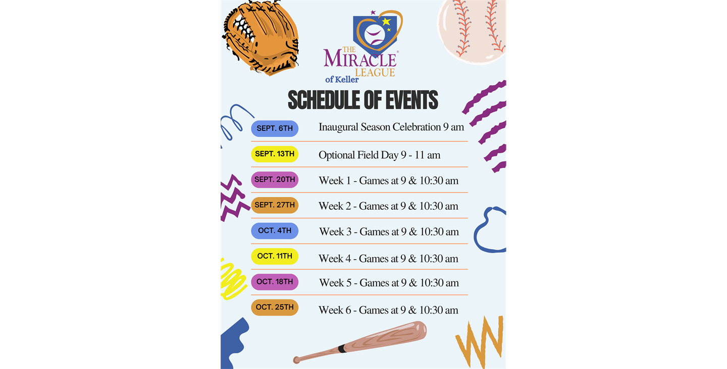 Fall 2025 Schedule